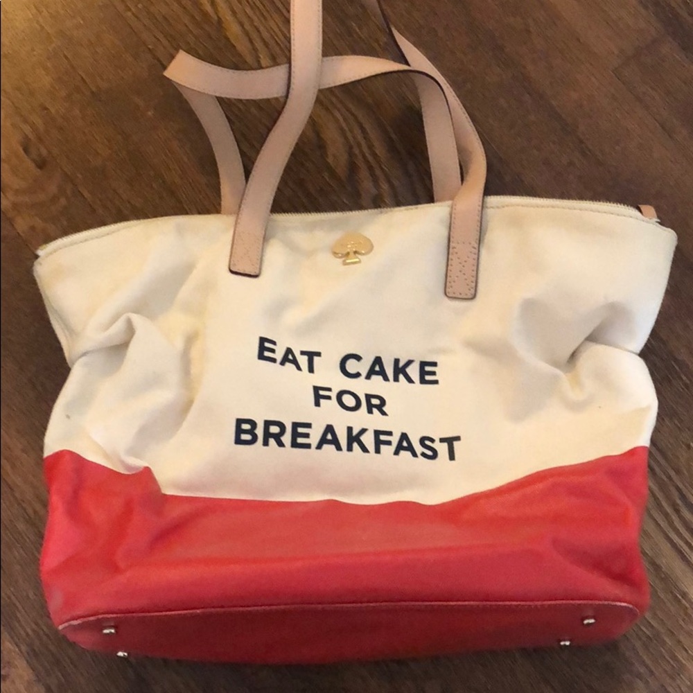 Kate spade eat cake for breakfast tote